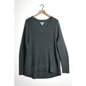 ATHLETA Hanover V-Neck Sweater Gray